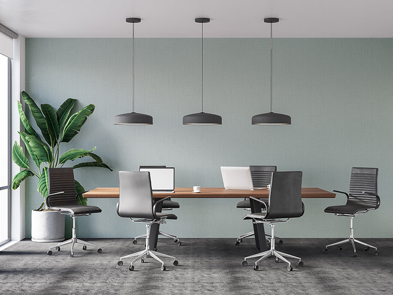 Papier peint de décoration murale imperméable pour commerce et bureau