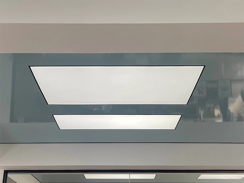 Film de plafond extensible en vinyle PVC blanc imprimé Film de plafond extensible en vinyle PVC blanc imprimé