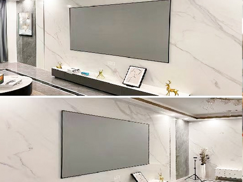 Tissu d'écran de projecteur de film de projection avant en PVC Tissu d'écran de projecteur de film de projection avant en PVC